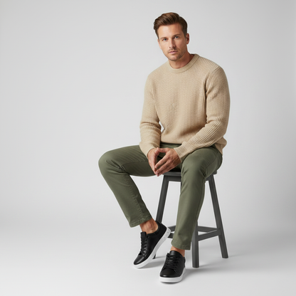 Men's Casual Lace-Up Sneakers | Low-Top Trainers