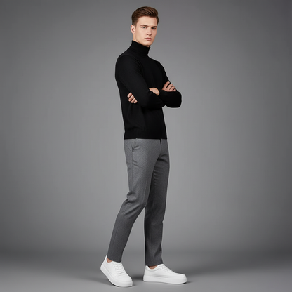 Men's White Lace-Up Sneakers | Casual Trainers