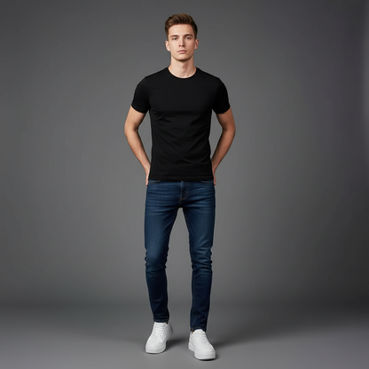 Men's White Lace-Up Sneakers | Casual Trainers